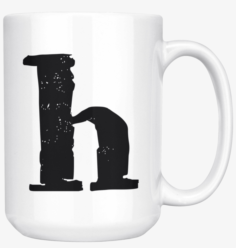 Lower Case H Initial Mug - Mug, transparent png #5545901