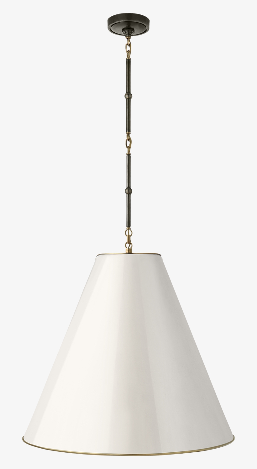 Goodman Large Hanging Lamp In Bronze And Hand-rubbed - Lampshade, transparent png #5546281
