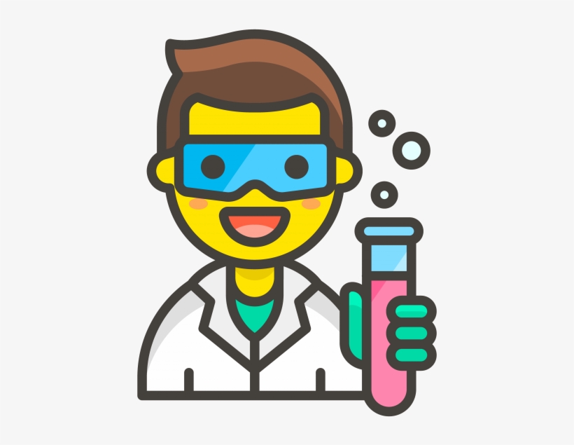 Man Scientist Emoji - Scientist Emoji Png, transparent png #5547313