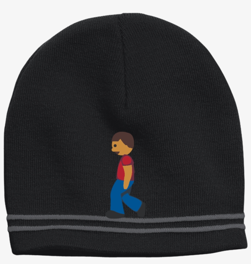 Man Walking Emoji Stc20 Sport-tek Colorblock Beanie - Man Walking Emoji Stc15 Sport-tek Performance Knit, transparent png #5547636