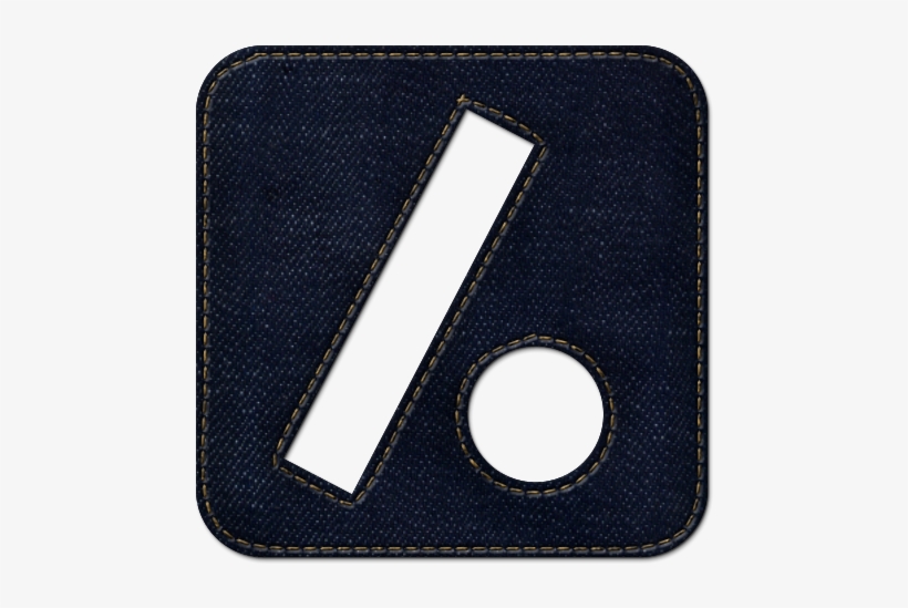 Square, Logo, Dot, Denim, Jean, Slash, Social Icon - Icon, transparent png #5548326