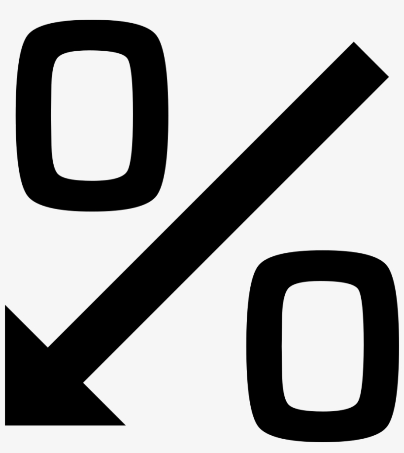 Png File Svg - Percentage Down Icon, transparent png #5548384