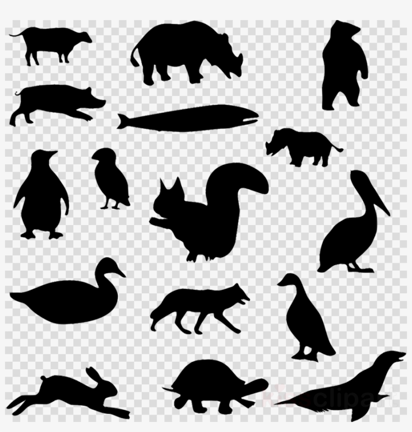 Animal Silhouettes Png Clipart Rhinoceros Clip Art - Personalized Black Rhino Silhouette Shower Curtain, transparent png #5549768