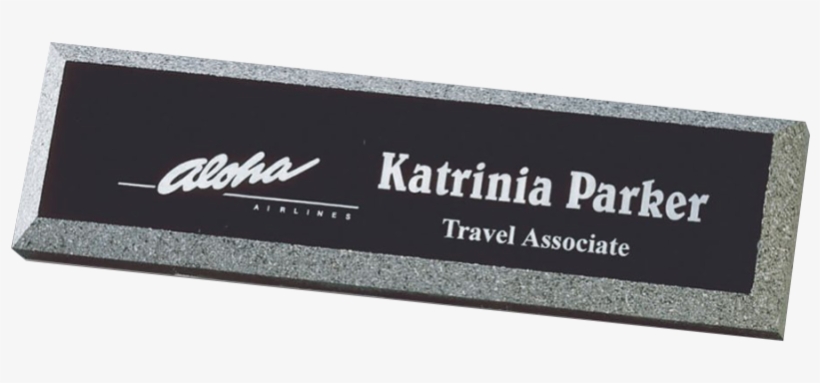 Acrylic Stone Edge Desk Block - 2 3/8"x8 1/2" Stone Edge Series Name Plate Award /, transparent png #5550662