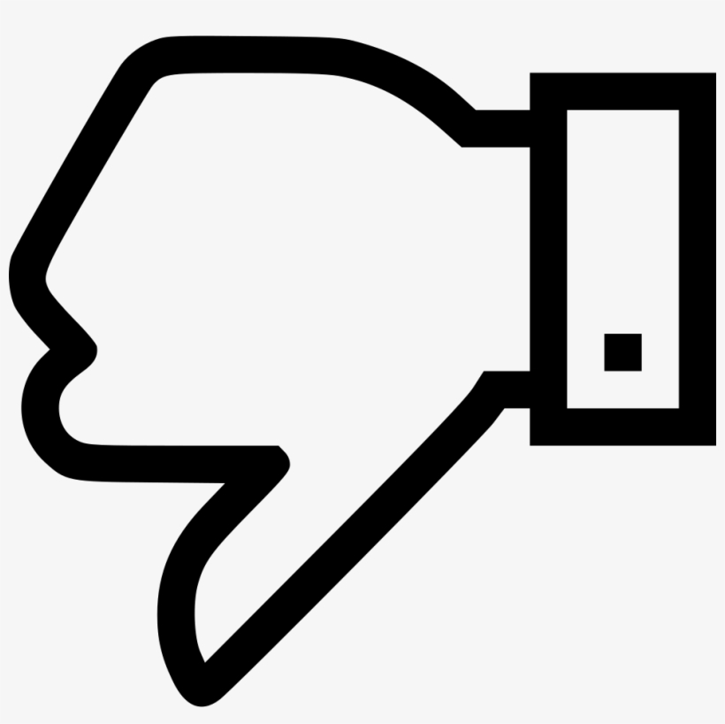 Dislike Png - Dislike Png White Line, transparent png #5551398