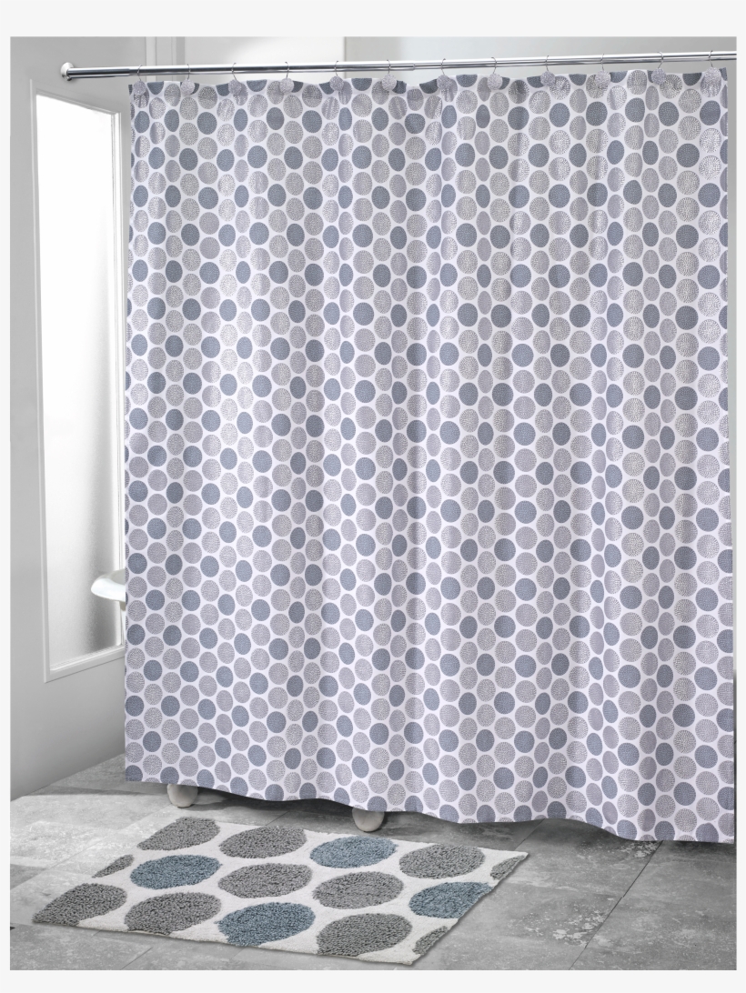 Dotted Circles Shower Curtain Collection - Avanti Dotted Circle Shower Curtain - Shower Curtain, transparent png #5553294