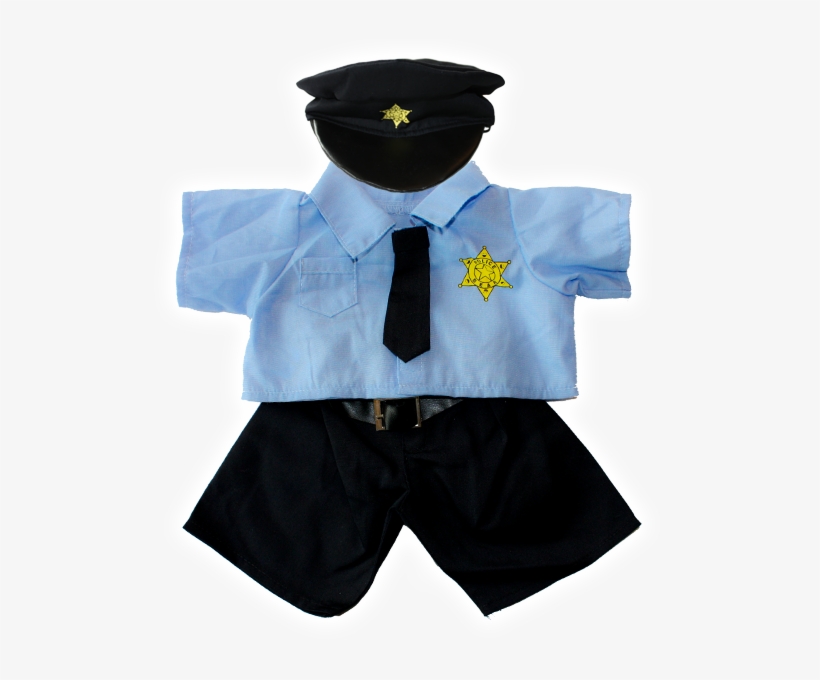 Stuffems Toy Shop Policeman Uniform Outfit Teddy Bear, transparent png #5555571