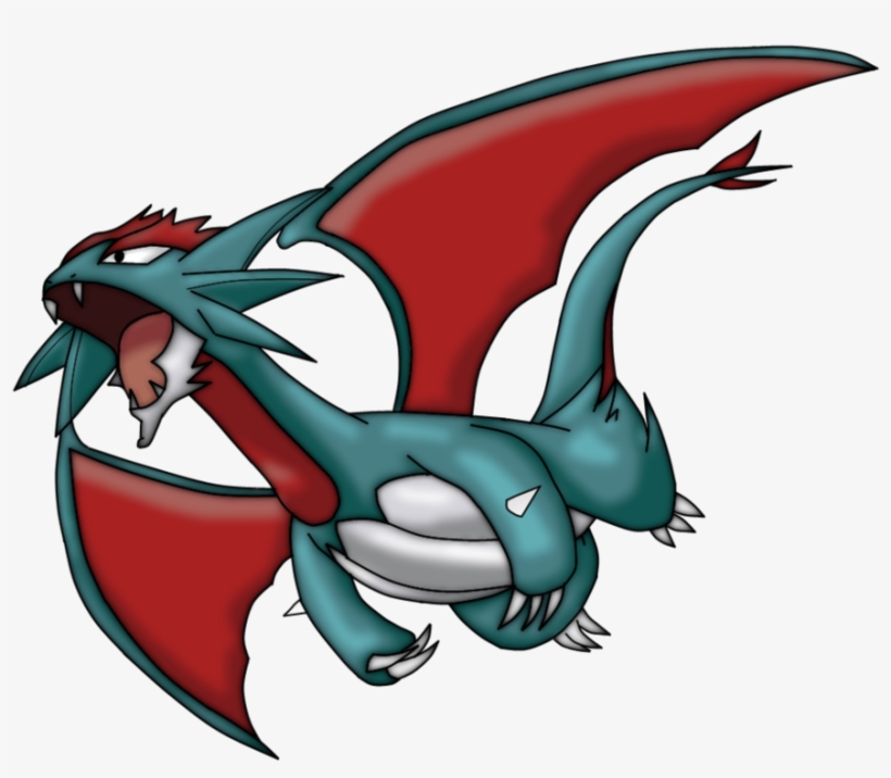 327kib, 970x823, Fake Mega Salamence By Wazzzaap-d6zzmeq - Dragon Type Pokemon With Mega Evolution, transparent png #5556395