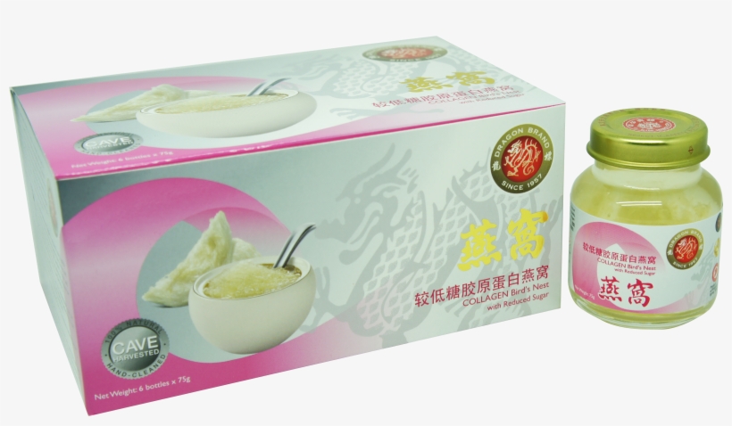 Dragon Brand Collagen Bird's Nest With Reduced Sugar（75g - Sikhye, transparent png #5556544