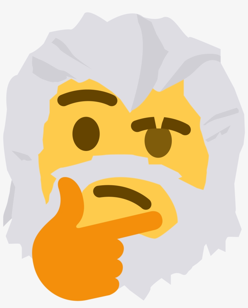 Reinthonk - Telegram Stickers Thinking Face, transparent png #5560164