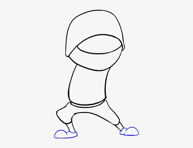 How To Draw Cartoon Ninja - Drawing, transparent png #5563186