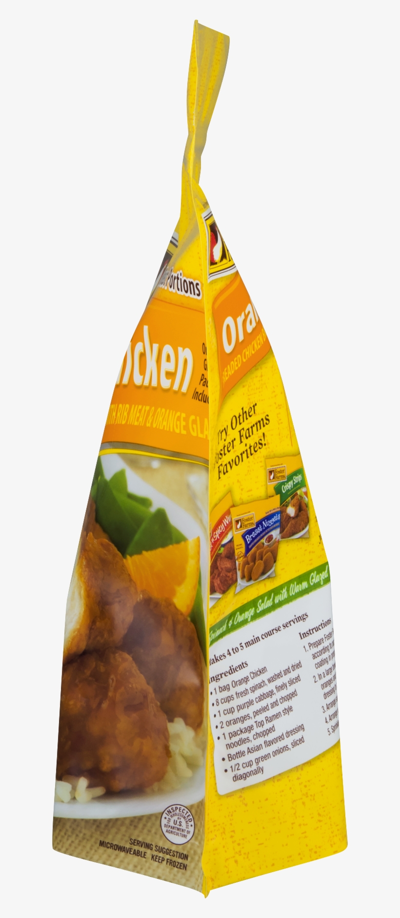 Foster Farms Breaded Breast Portions With Orange Glaze - Convenience Food, transparent png #5563304