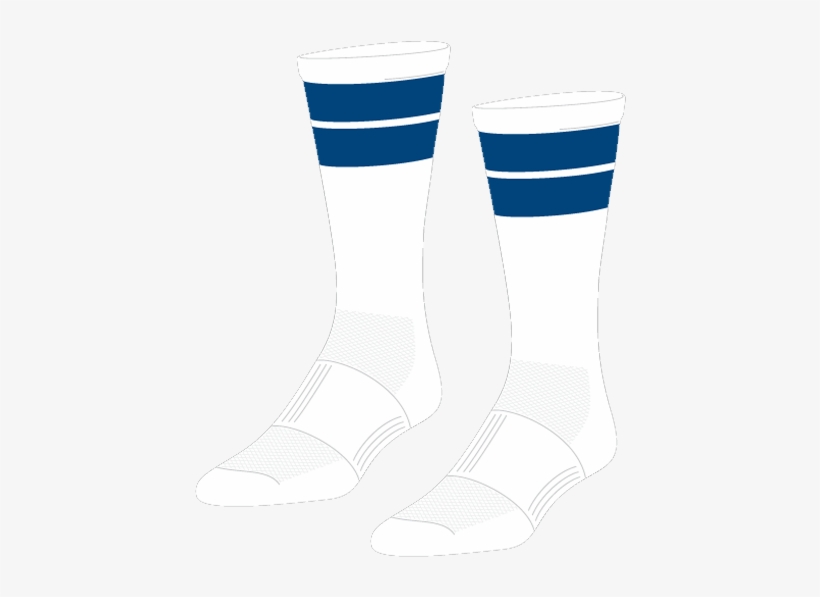 Lacrosse Grunge Crew Socks White And Blue, transparent png #5563307