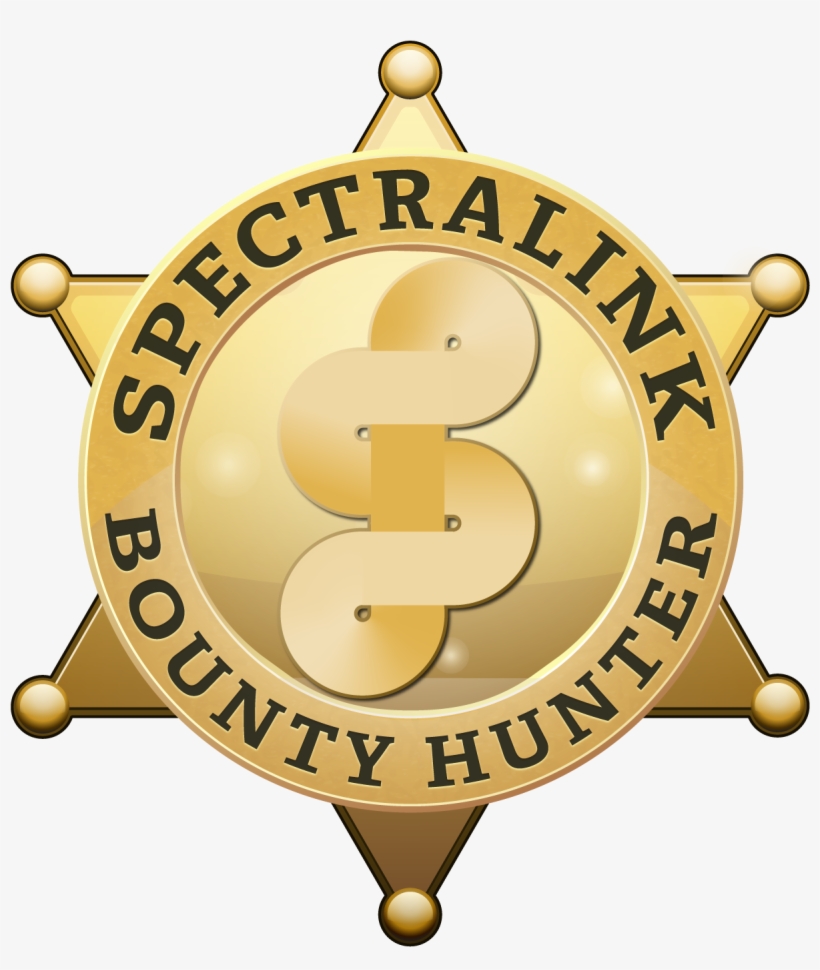 Spectralink Bounty Hunter Incentive - Placa De Sheriff Dorada Vector, transparent png #5564121