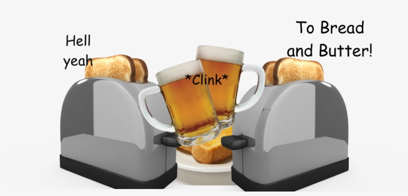 With A Side Of Toast - Pint Of Beer, transparent png #5564715
