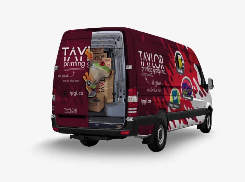 Taylor Printing Van-vehicle Wrap - Vehicle, transparent png #5567069
