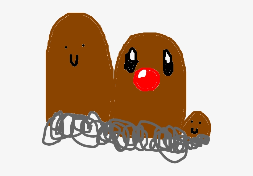 Diglett, transparent png #5567383
