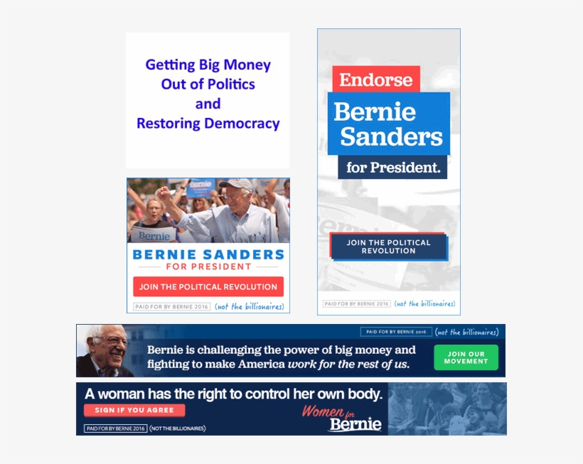 Bernie Sanders Ad Creatives - Advertising, transparent png #5567658