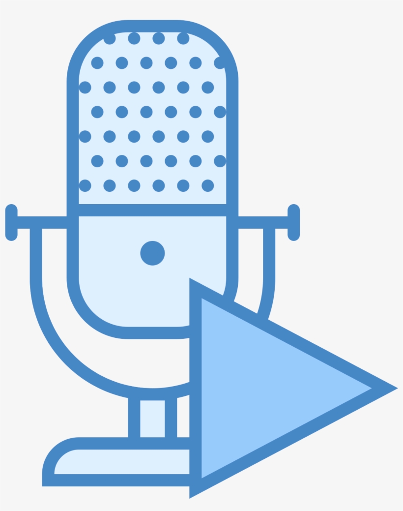 Play Record Icon - Microphone With A Line Through, transparent png #5568224