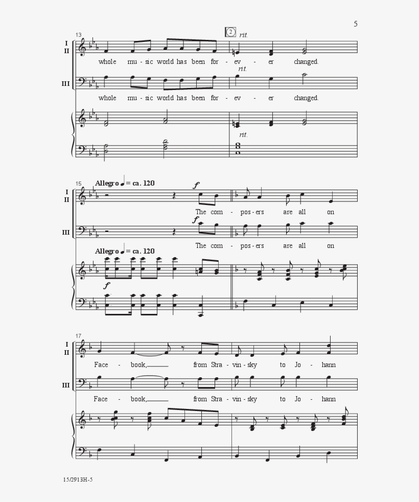 The Composers Are All On Facebook Thumbnail - Piano, transparent png #5568356