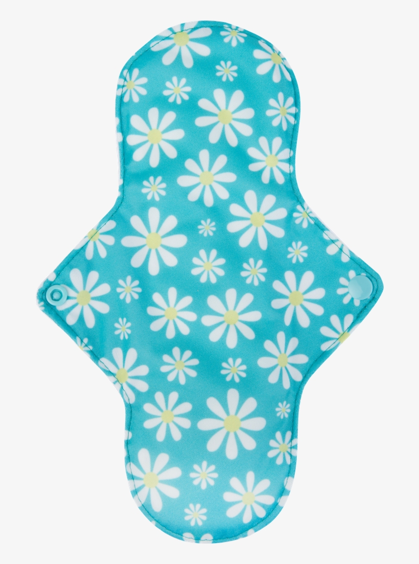 Toalla Sanitaria Regular Margaritas - Daisies On Apple Green Shower Curtain - 71" By 74", transparent png #5569669