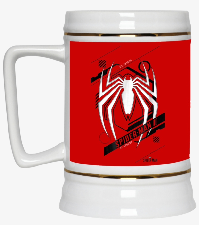 Marvel's Spider-man Game Tech Icon Graphic Beer Stein - De Los Muertos (necklaces & Mugs), transparent png #5569962