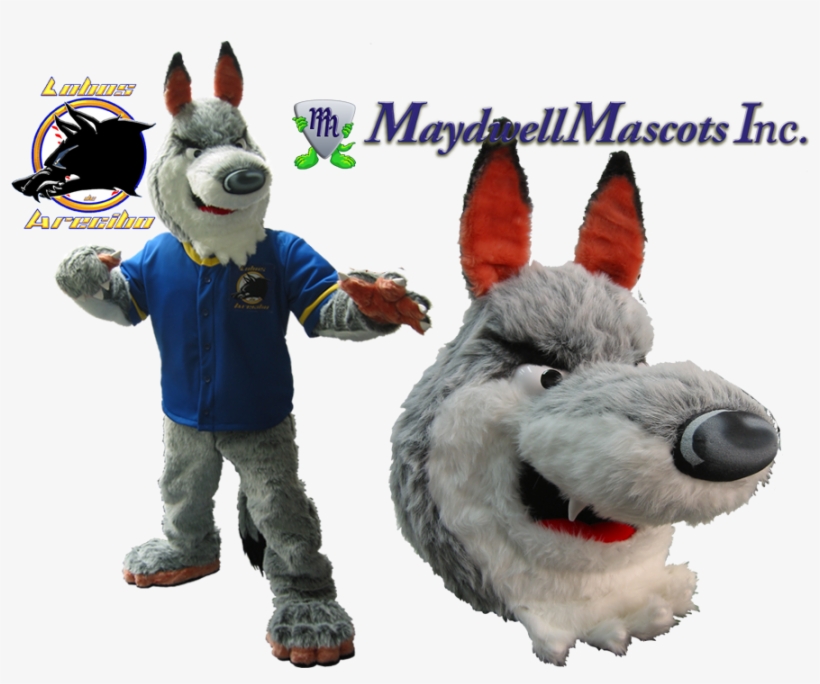 Wolf Mascot Lobos Arecibo - Lobos De Arecibo Rectangle Sticker, transparent png #5571962