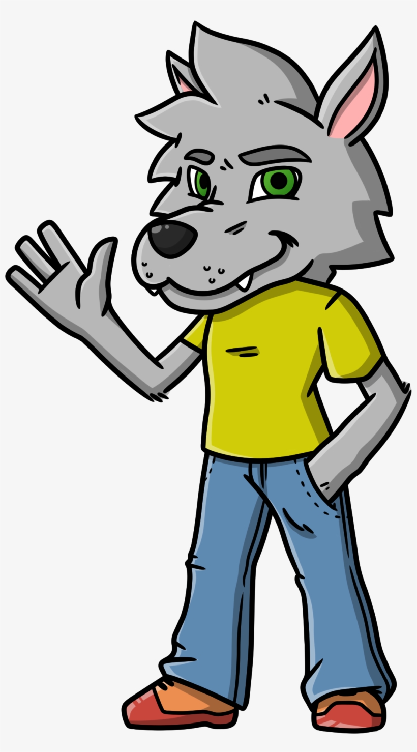 Wolf-mascot, transparent png #5572065