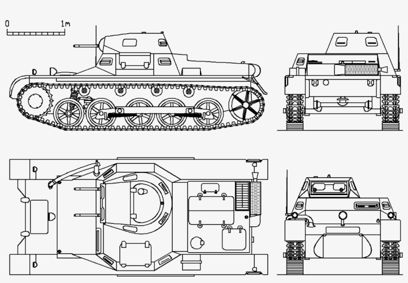 Panzer I B Plans - Panzer Ia, transparent png #5573282