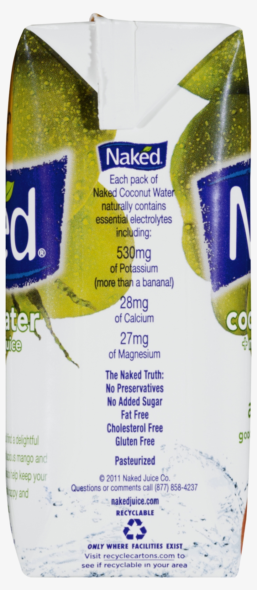 Naked Juice Coconut Water, Pineapple, 330ml, transparent png #5574053