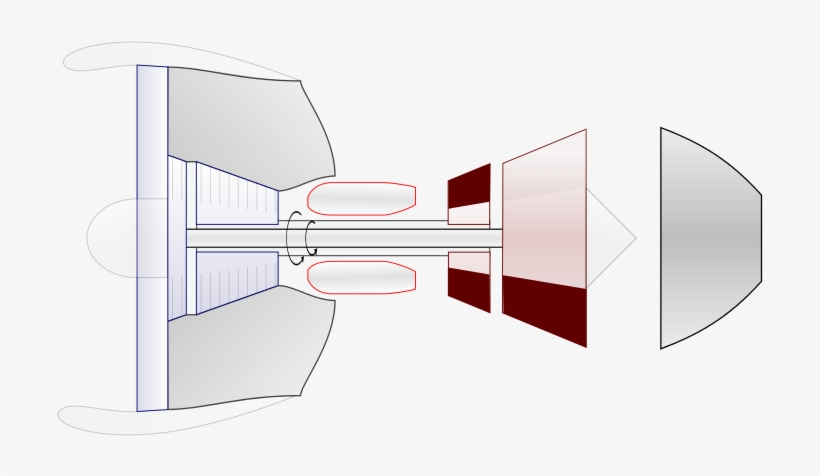 Overall Layout Of General Electric Cf6 - Diagram, transparent png #5574817