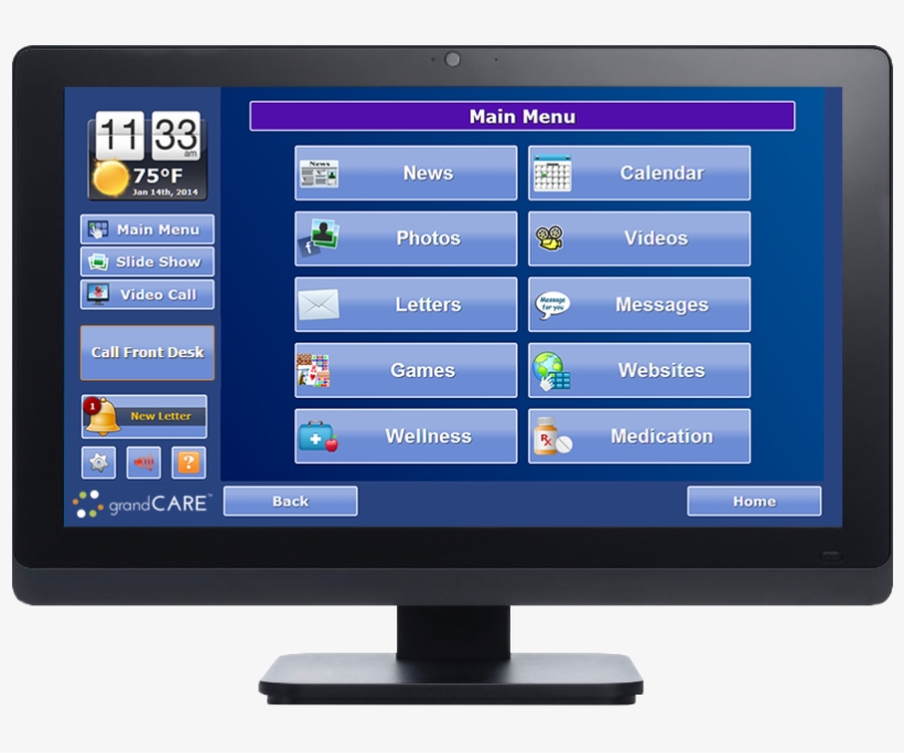 Grandcare Touchscreen - Grandcare Systems, transparent png #5575379