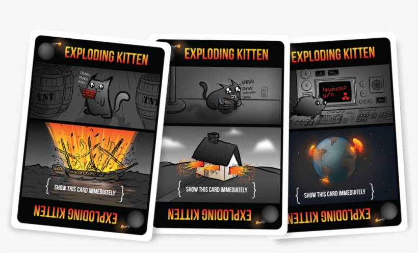 Exploding Kittens Nsfw Black Box - Exploding Kittens: A Card Game About Kittens, transparent png #5576500