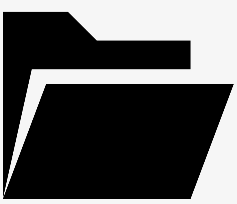 open icon black and white