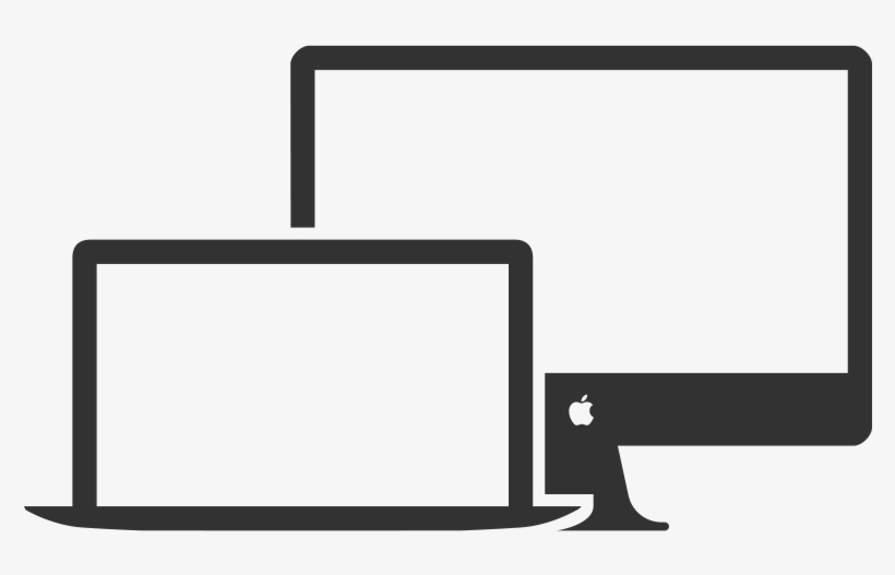 The Problem With The Mac Is Apple → - Line Art, transparent png #5578242