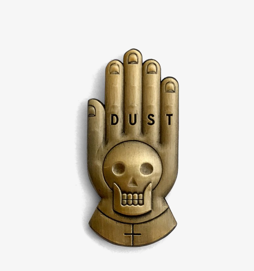 Sculpted Brass Dust Pin - Brass, transparent png #5579018
