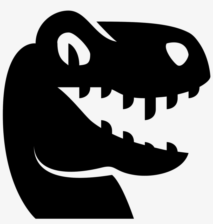 There Is A Dinosaur Head That Looks Like A T-rex With - Dinosaur Icon, transparent png #5579749