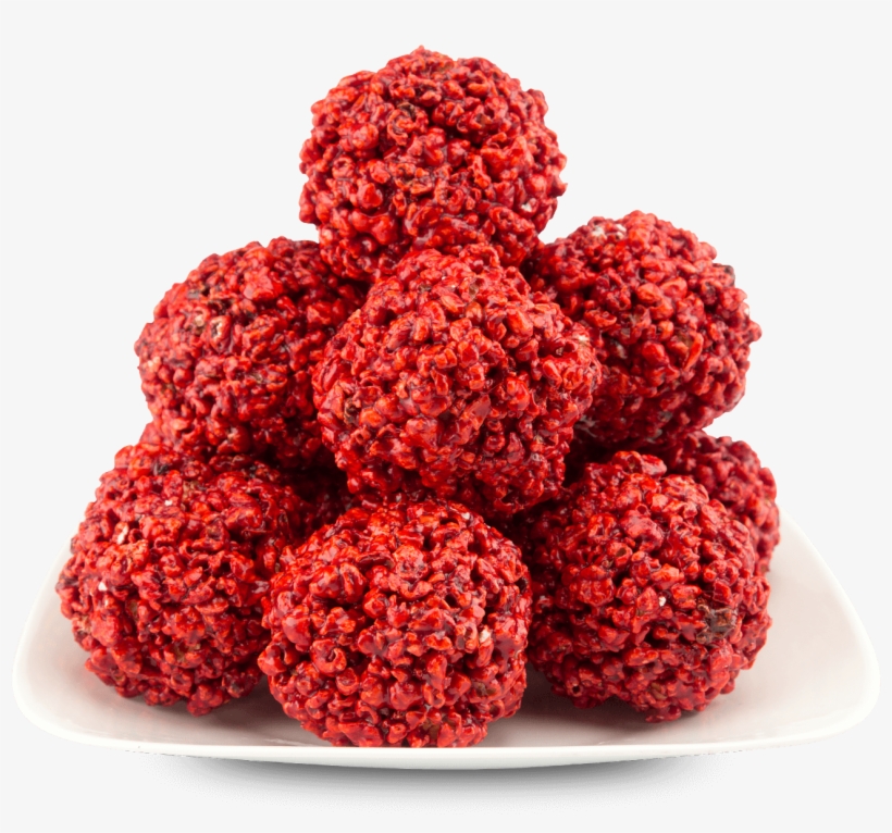 Custom Popcorn Balls - Raspberry, transparent png #5580249