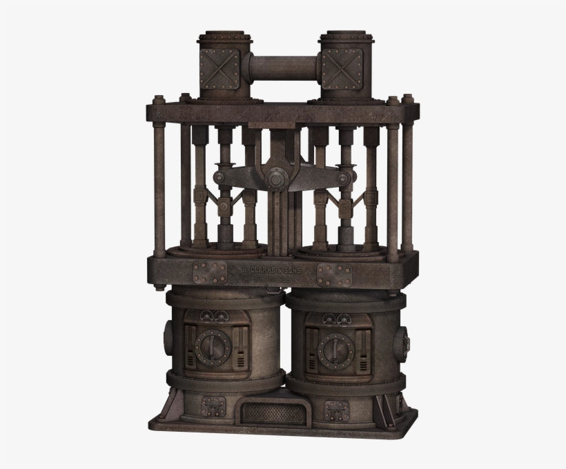 Machine, Steampunk, Fantasy, Isolated, Png - Portable Network Graphics, transparent png #5580776
