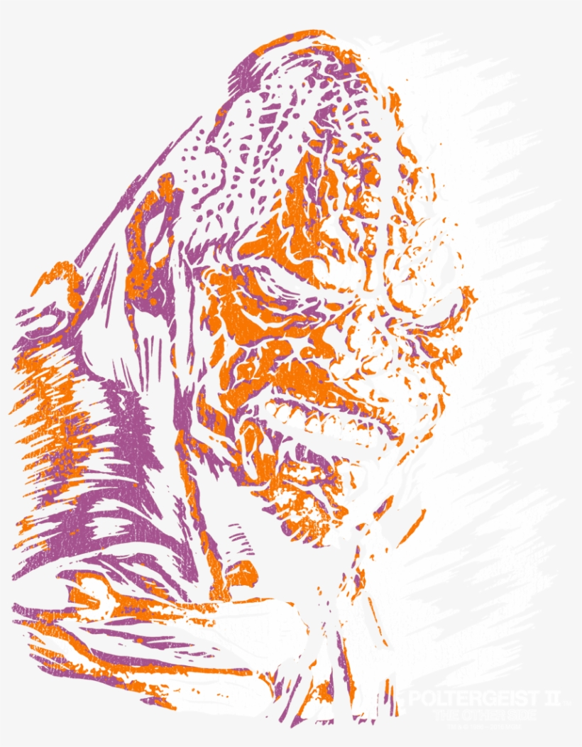 Poltergeist Ii Kane Worm Men's Ringer T-shirt - Illustration, transparent png #5581193