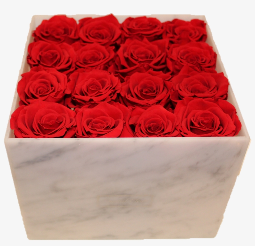Clip Art Medium White/grey Marble Acrylic Rose Box - Marble, transparent png #5581508