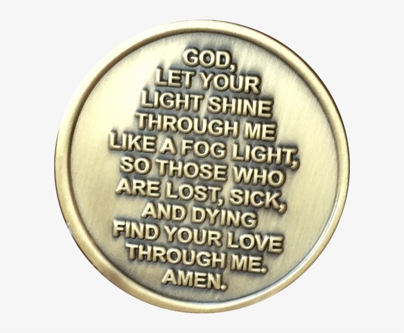 Fog Light Prayer Lighthouse Antique Bronze Medallion - Bronze Medallion, transparent png #5582637