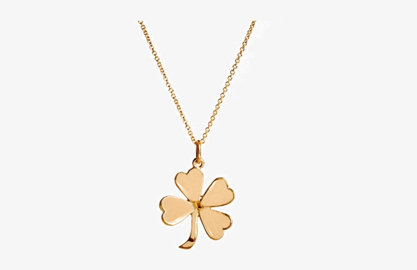 Jennifer Meyer Gold 4-leaf Clover Necklace Because - Pendant, transparent png #5583336