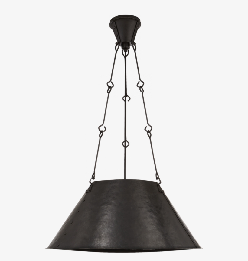Naomi Hand-forged Hanging Shade In Aged Iron, transparent png #5583339
