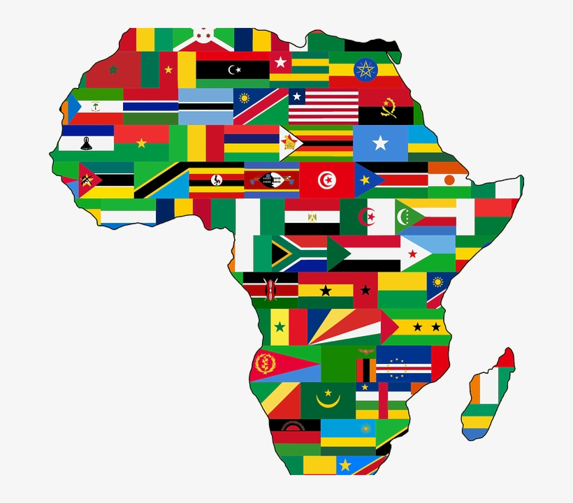 Happy Africa Day - Africa Map With Flag, transparent png #5583956