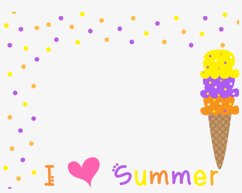 Transparent I Love Summer Manycam Borders For Online - Classroom, transparent png #5584117