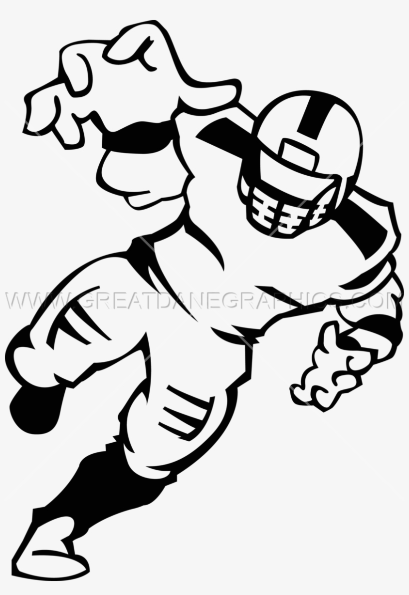 Football Player - Football Player Line Drawing Png, transparent png #5584799