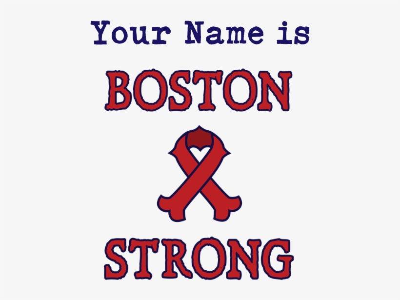 Favorite - Boston Strong Ribbon Shower Curtain, transparent png #5584974