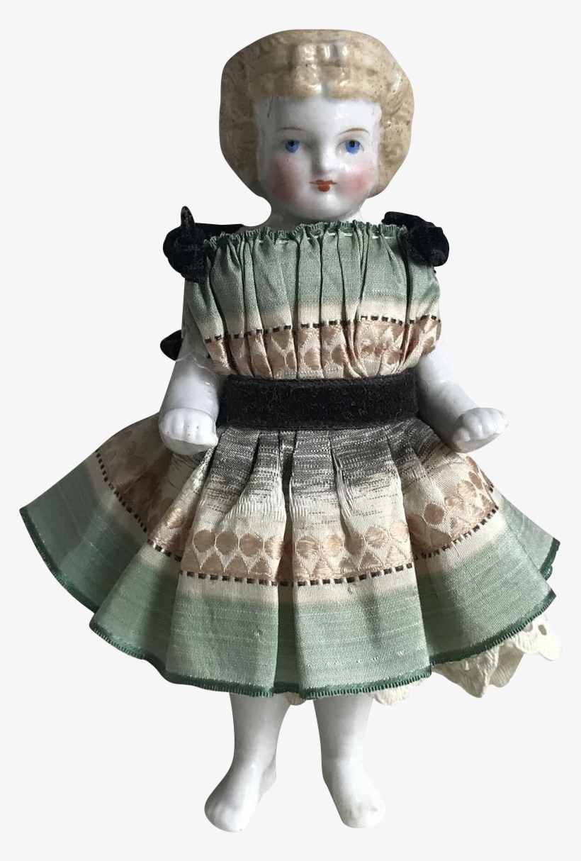 Beautiful, Antique Frozen Charlotte China Doll - Figurine, transparent png #5585342