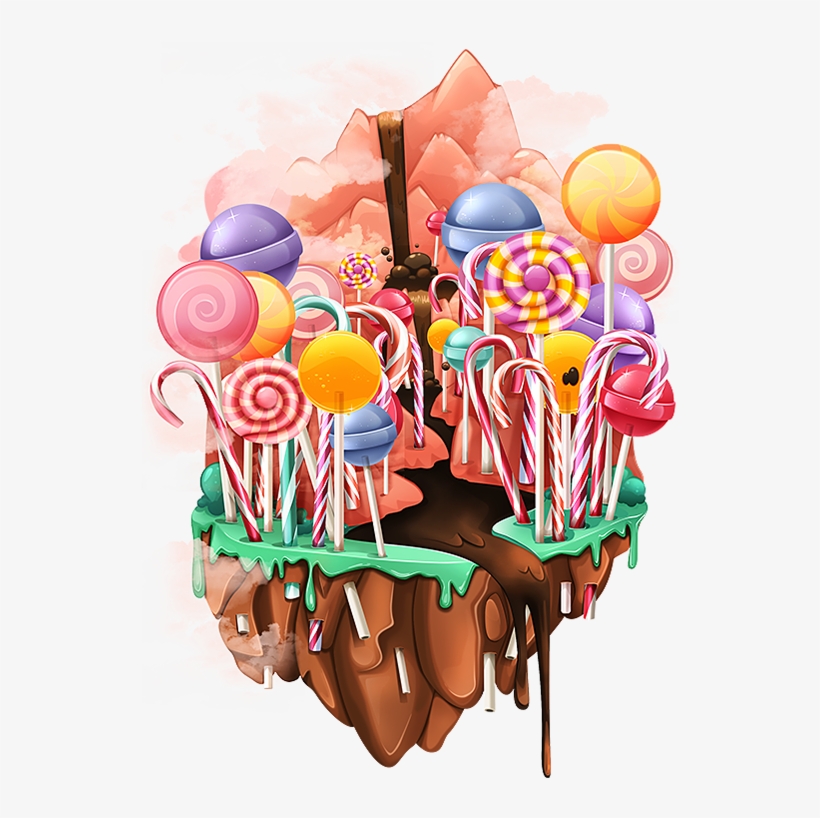 Skymath Floating Islands On Behance - Candy Floating Island, transparent png #5586245